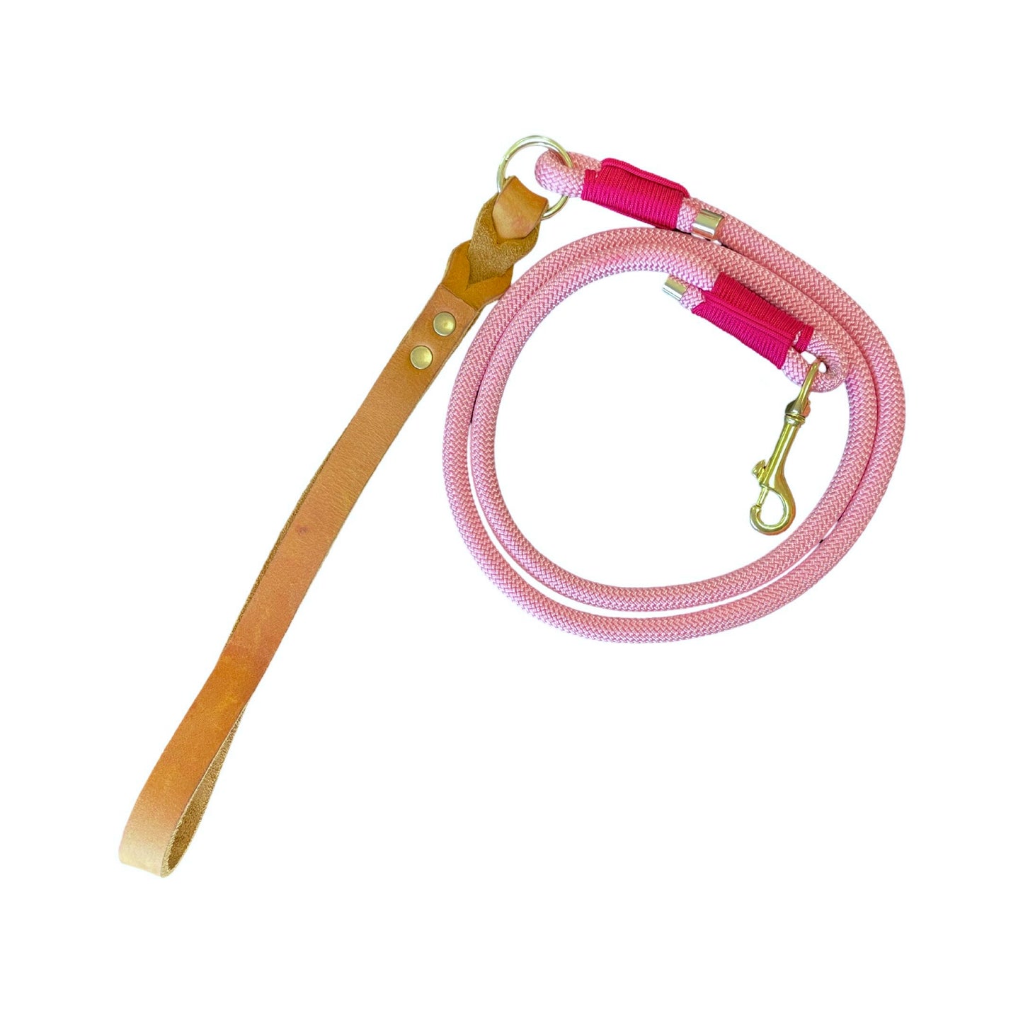 Handgemaakt - Leren Riem Pastel Pink