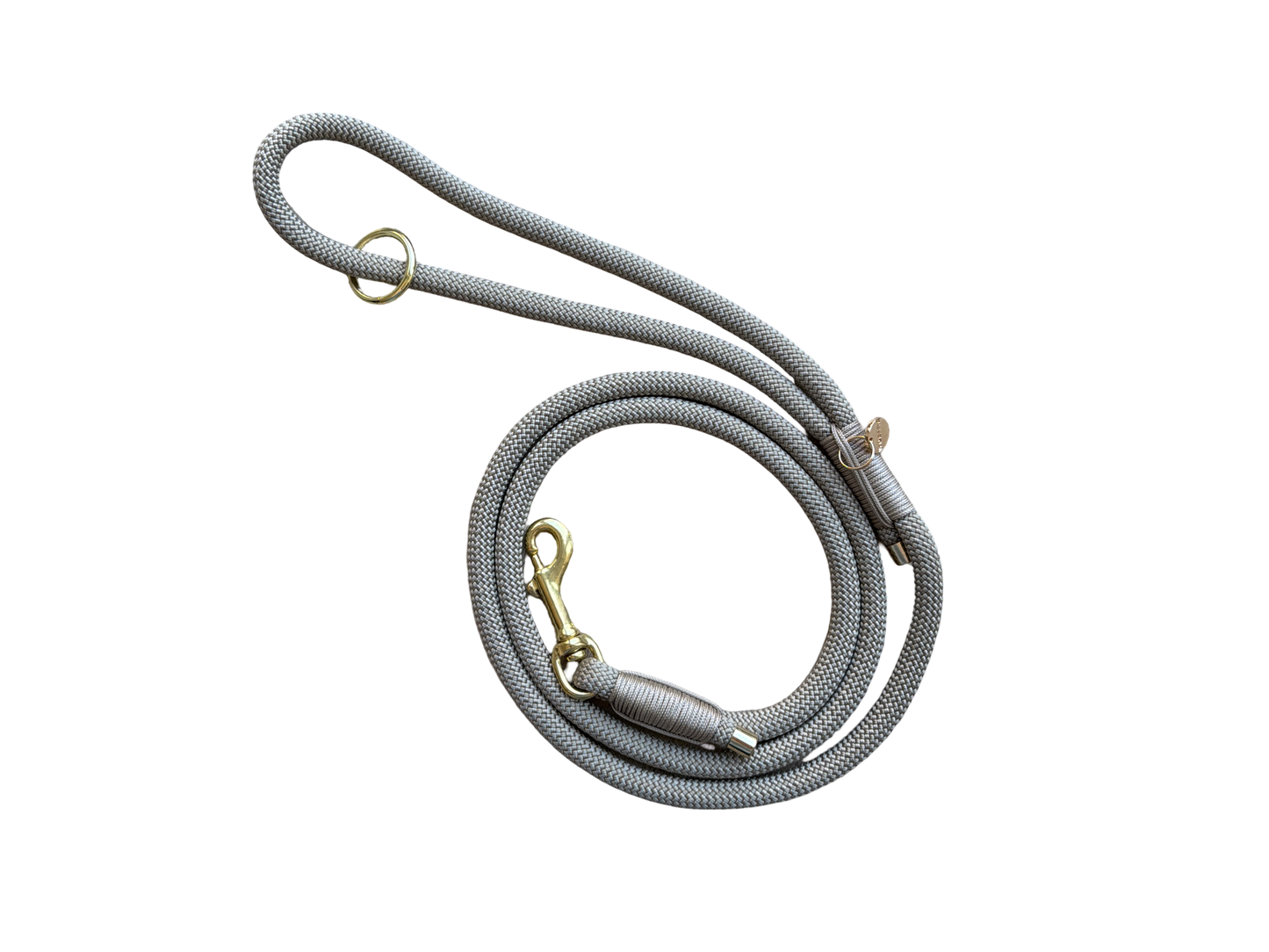 Handgemaakt - Riem met Groot Handvat Gentle Stone (voor puppies en honden tot 9 kg)