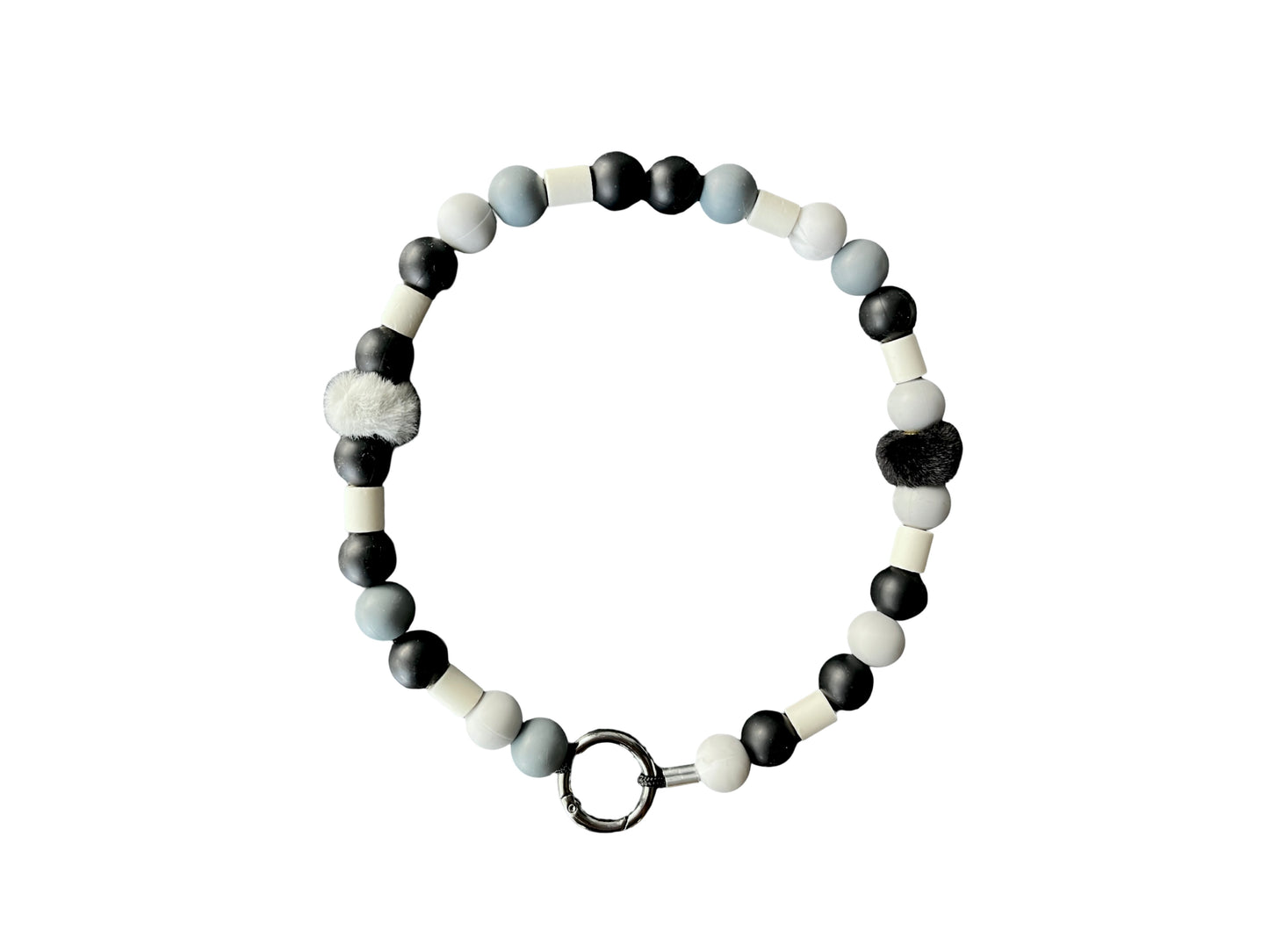 Handgemaakt - Tekenband Silicone Fluffy Velvet Black