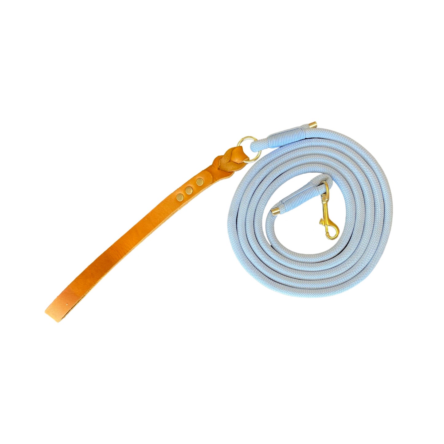 Handgemaakt - Leren Riem Polar Blue