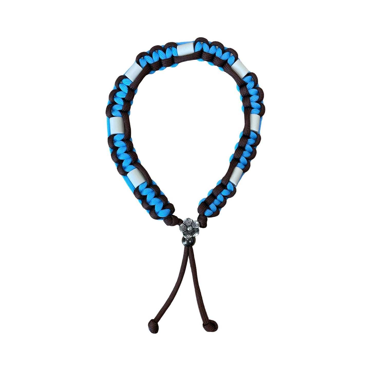 Handgemaakt - Tekenband Walnoot/Arctic Blue (Cobra)