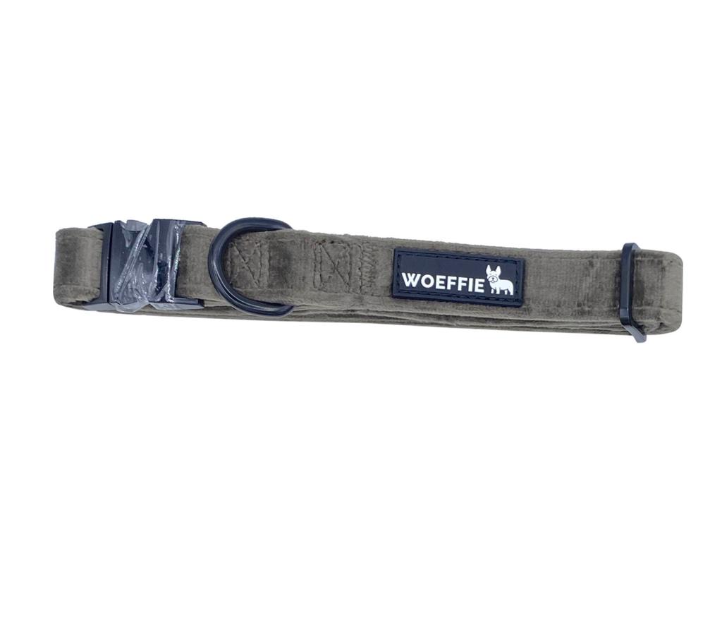 Collar - Taupe Velvet