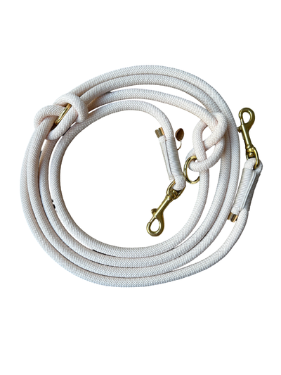 Handgemaakt - Handsfree Riem Pretty Peach (voor alle honden)
