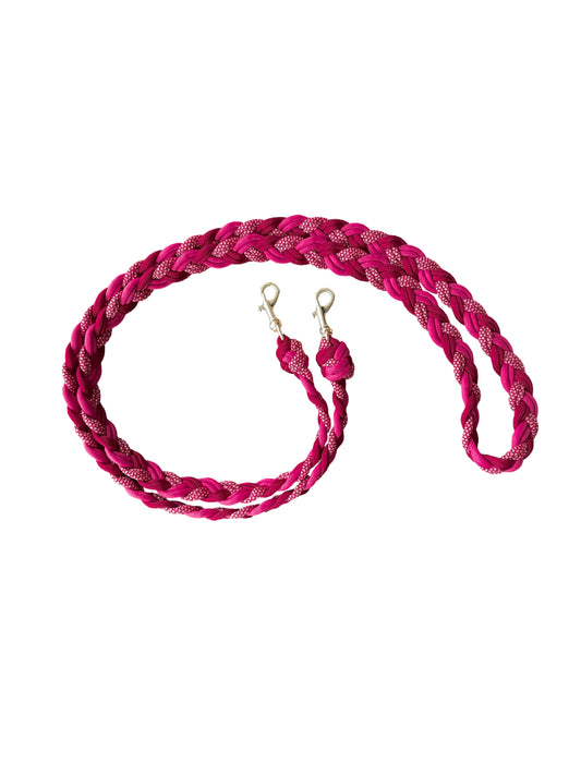 Handgemaakt - Telefoonkoort Burgundy/Fuchsia
