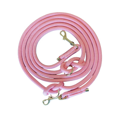 Handgemaakt - Handsfree Riem Hibiscus Blaze, licht (voor alle honden)