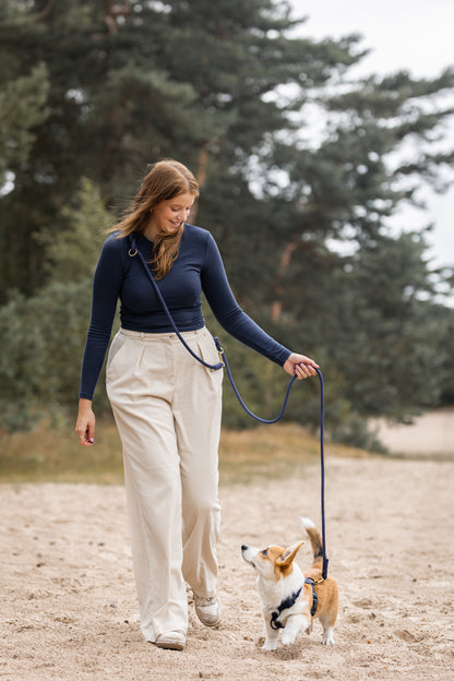 Handgemaakt - Handsfree Riem Navy