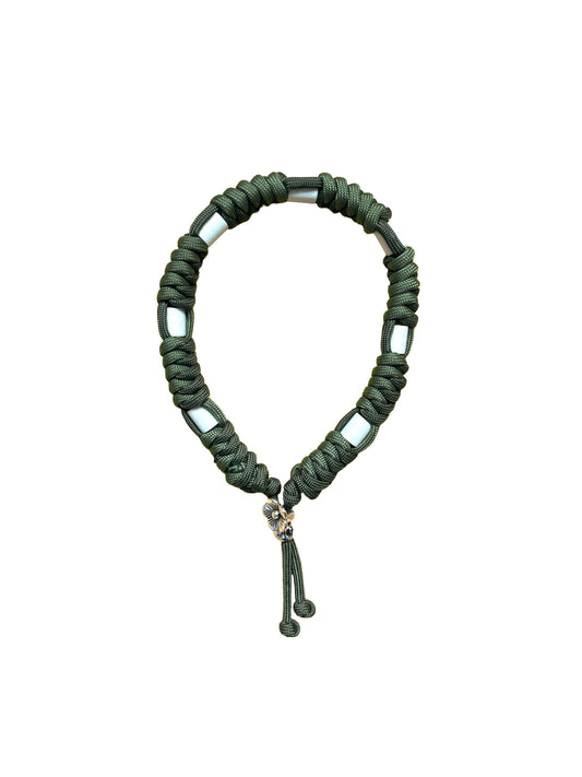 Handgemaakt - Tekenband Olive Green (Snake)