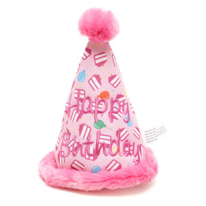 The Worthy Dog - Birthday Hat (Roze of Blauw)