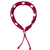 Handgemaakt - Tekenband Hibiscus Blaze, donker (Snake)