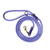Handgemaakt - Riem met Groot Handvat Lavender Fields (voor honden tot 14 kg)