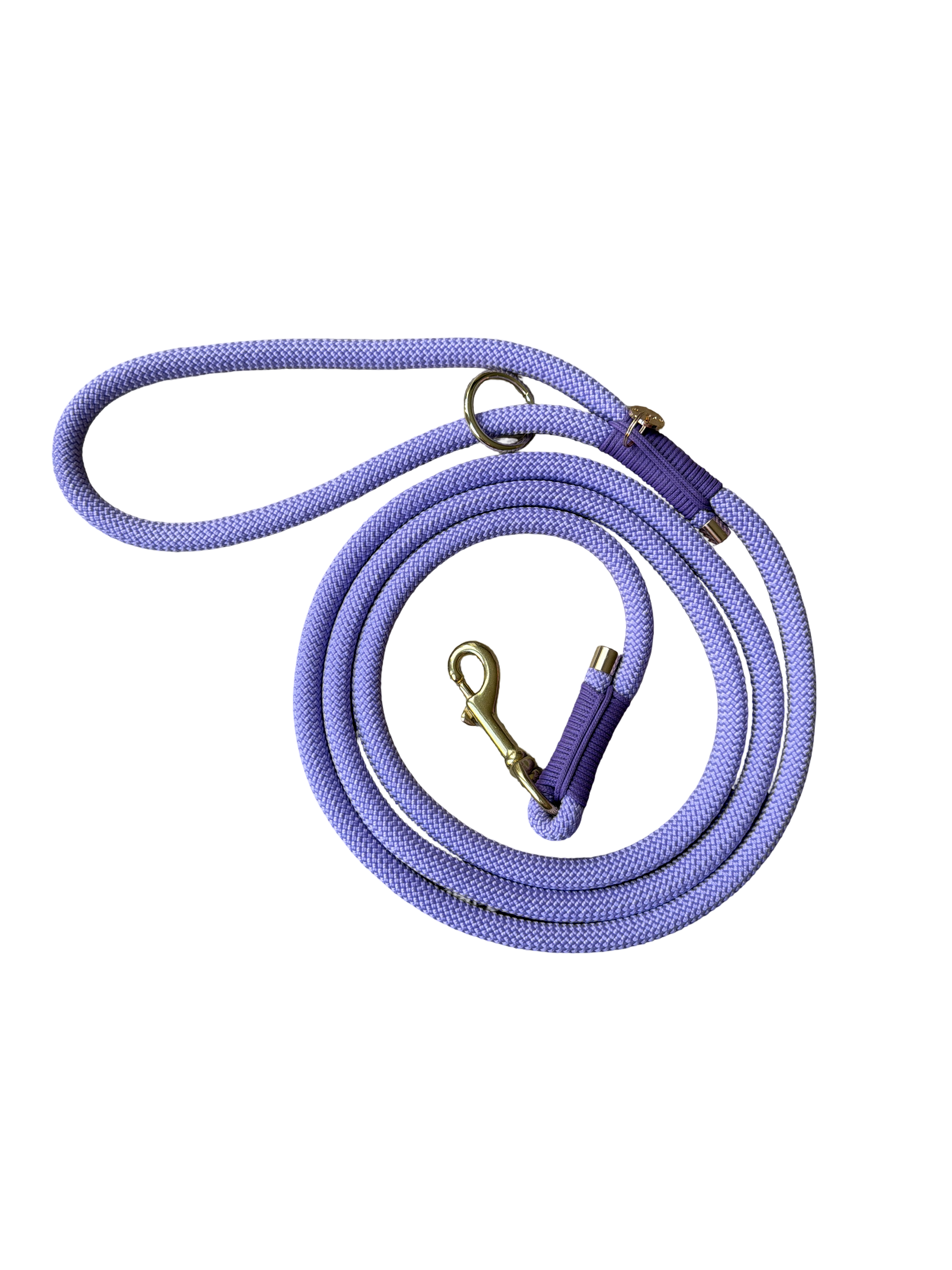 Handgemaakt - Riem met Groot Handvat Lavender Fields (voor alle honden)