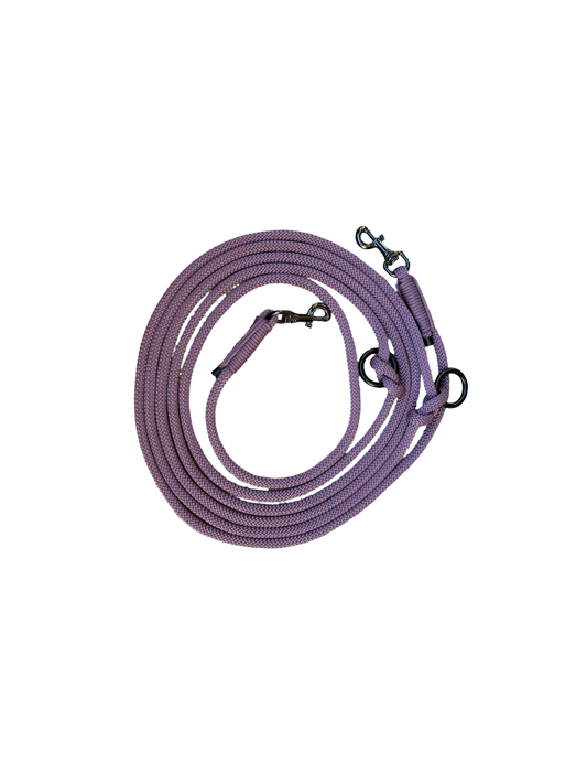 Handgemaakt - Handsfree Riem Mauve (voor alle honden)