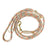 Handgemaakt - Riem met Groot Handvat Tartan Beige (voor alle honden)