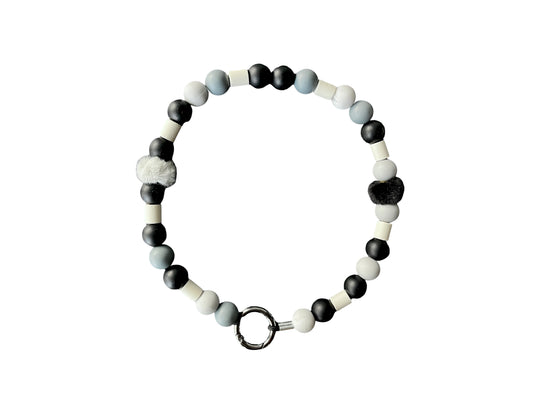 Handgemaakt - Tekenband Silicone Fluffy Velvet Black