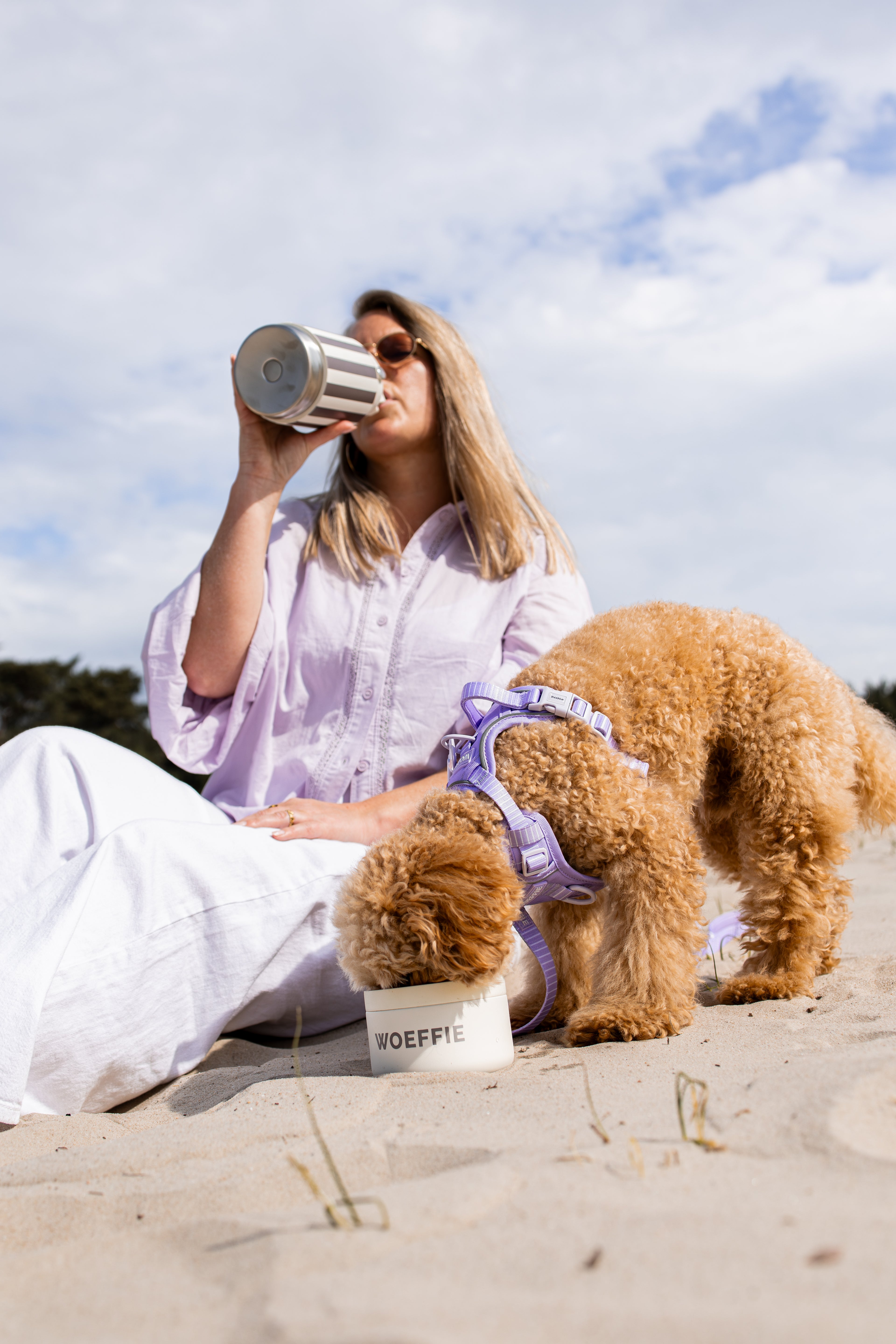 2-in-1 Thermos Waterfles beige / Bruin ( meerdere keuzes mogelijk!)