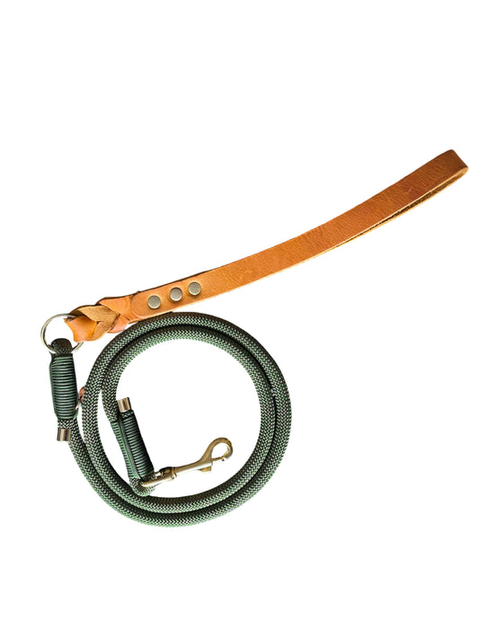 Handgemaakt - Leren Riem Olive