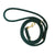 Handgemaakt - Riem met Groot Handvat Green Emerald Rib (voor alle honden)