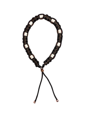 Handmade - Tick Collar Black / Hazelnut-Brown-Black (Cobra)