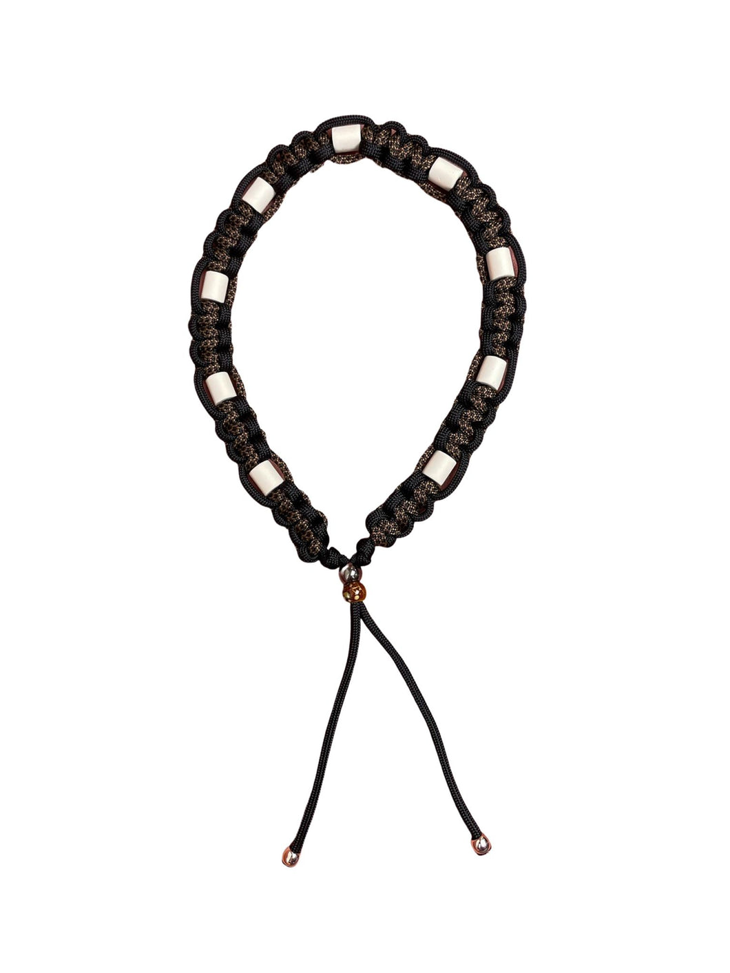 Handmade - Tick Collar Black / Hazelnut-Brown-Black (Cobra)