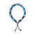 Handgemaakt - Tekenband Walnoot / Arctic Blue (Snake)