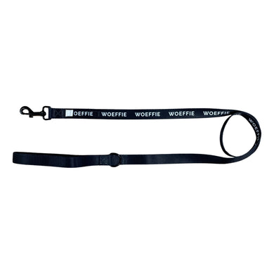 Riem - Large  Black Woeffie Leash