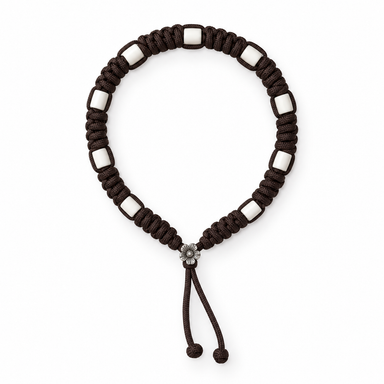 Handmade - Zeichenband Mokka/Creme (Schlange)