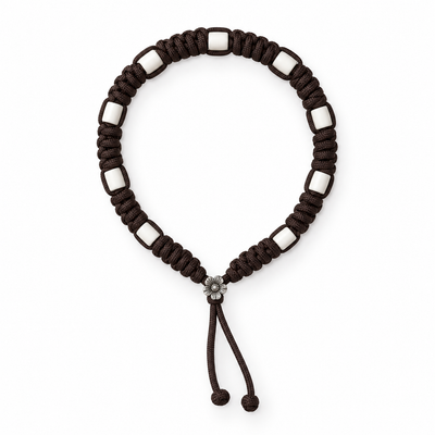 Handmade - Zeichenband Mokka/Creme (Schlange)