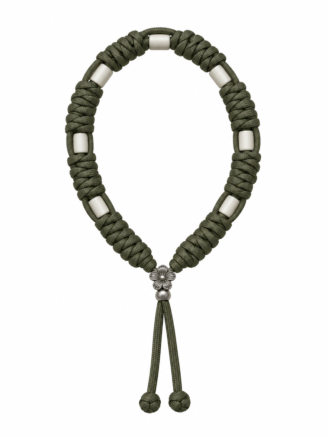 Handgemaakt - Tekenband Olive Green (Snake)