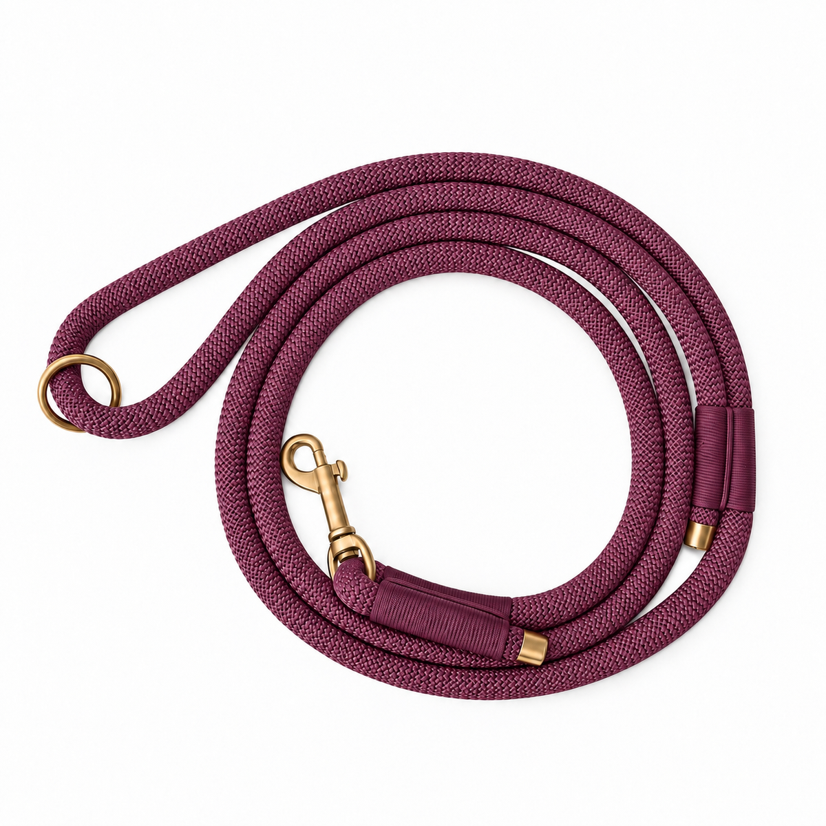 Handgemaakt - Riem met Groot Handvat Purple Rain (voor honden tot 14 kg)