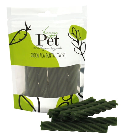 Snacks - Veggie Pet Green Tea Dental Twist