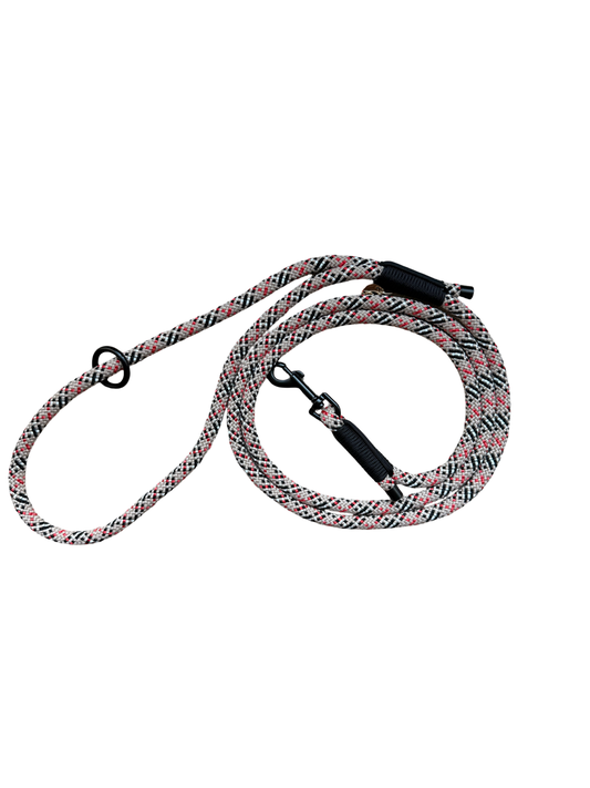 Handgemaakt - Riem met Groot Handvat Tartan Beige (voor Woeffies tot 14 kg)