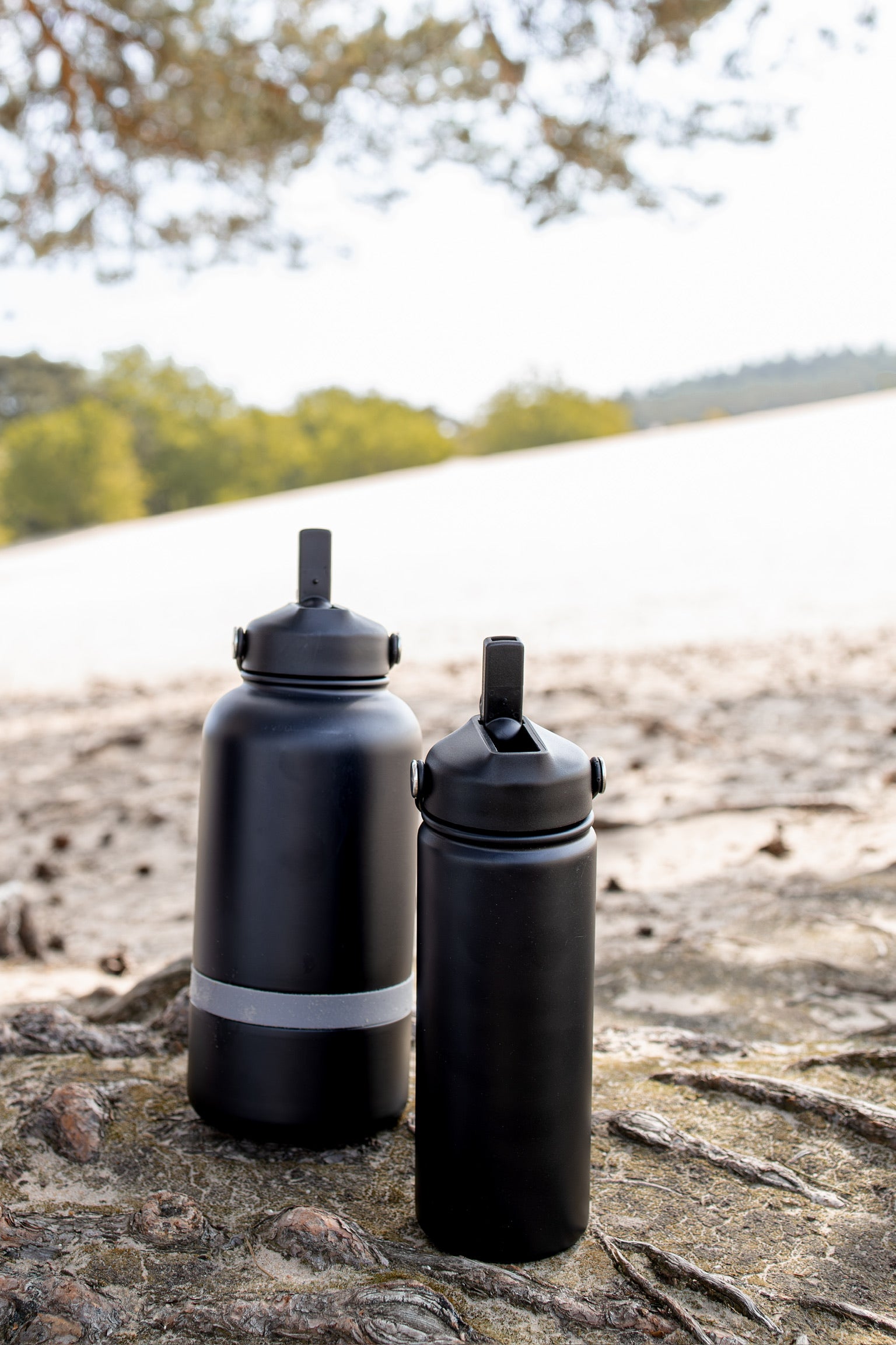 2-in-1 Thermos Waterfles Zwart ( meerdere keuzes mogelijk!)