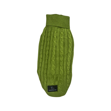 Knitted Sweater - Olive Green