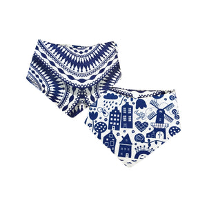 Reversible Bandana - Delfts Blauw