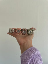 Load image into Gallery viewer, Handmade - Collar  Flower Power (Crème/Pink/Moss)