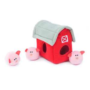 Zippypaws - Burrow Pig Barn with Bubble Babiez